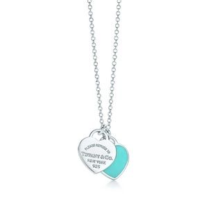 Tiffany & Co. Mini Double Heart Pendant (blue)